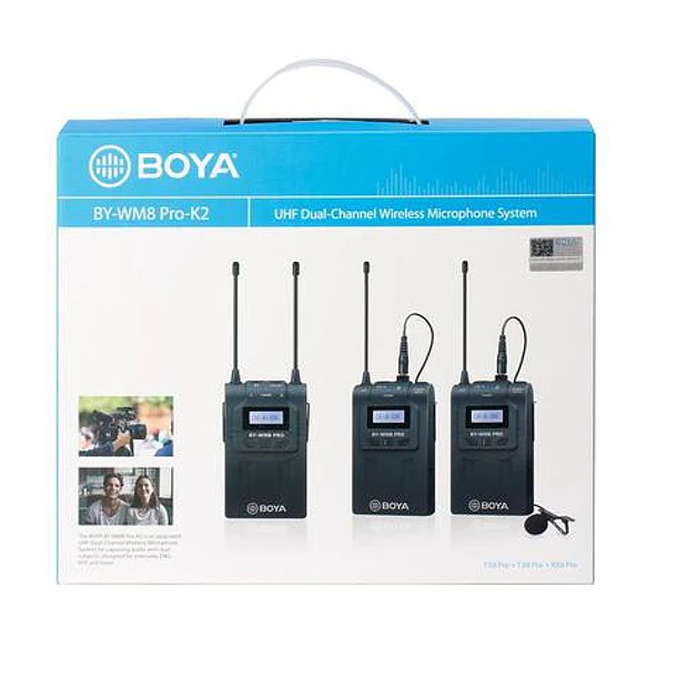 Boya BY-WM8 PRO-K2 Micrófono Incluye 2 micrófonos Lavalier Inalámbrico 3