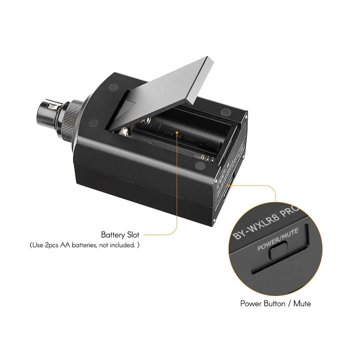 Boya BY-WXLR8 Pro Transmisor XLR inalámbrico para Micrófonos - Compatible con WM8 Pro K1 y  Wm8 Pro k2 2