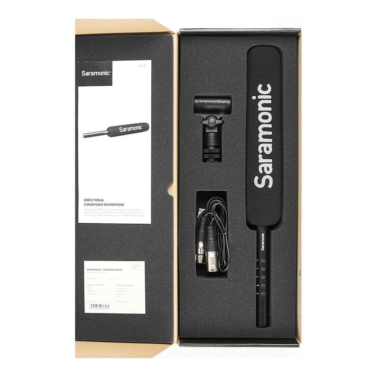 Saramonic SR-TM7 Supercardioide Broadcast XLR Shotgun Micrófono de condensador 7