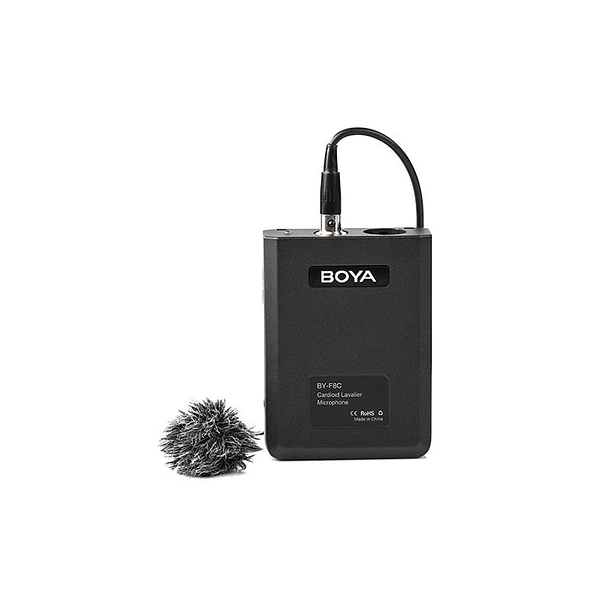 Boya BY-F8C Micrófono Lavalier Profesional Cardioide Conector XLR / MIni XLR con Phantom 1