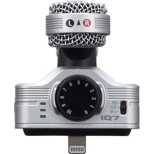 Zoom IQ7 Cápsula Stereo para Iphone, Ipad o Ipod Micrófono Condensador X/Y 3
