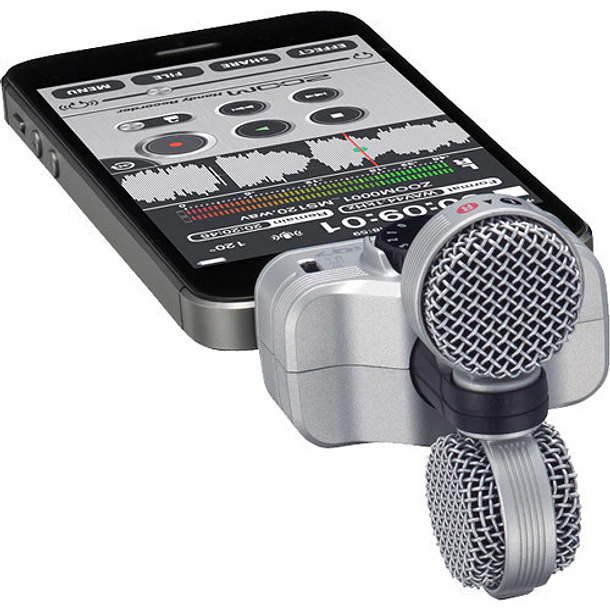 Zoom IQ7 Cápsula Stereo para Iphone, Ipad o Ipod Micrófono Condensador X/Y 7