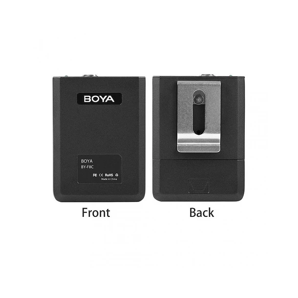 Boya BY-F8C Micrófono Lavalier Profesional Cardioide Conector XLR / MIni XLR con Phantom 7