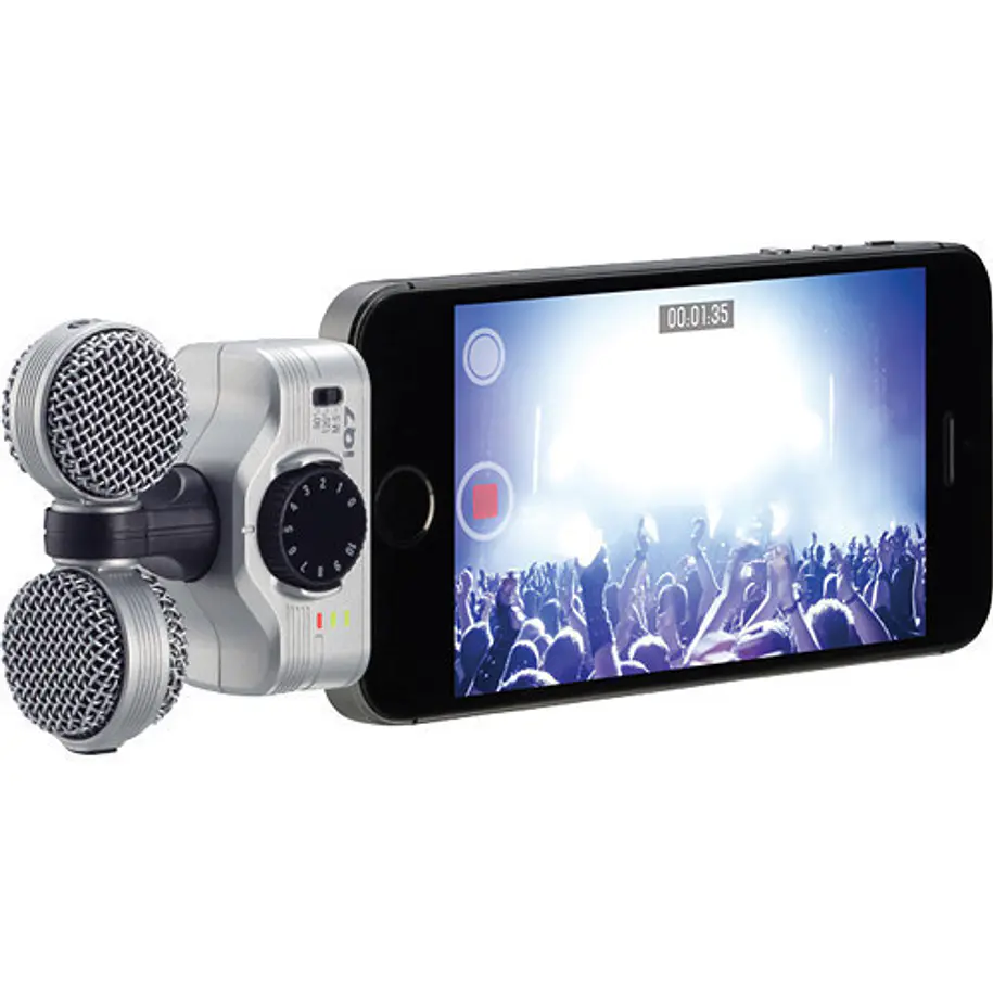 Zoom IQ7 Cápsula Stereo para Iphone, Ipad o Ipod Micrófono Condensador X/Y 8