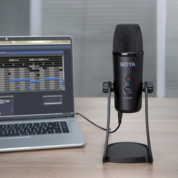 Boya BY-PM700 Micrófono de Escritorio USB Multi Patrón para Periodistas, Youtubers y Radio 7