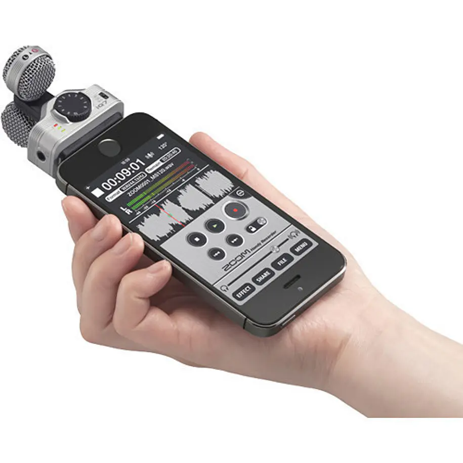 Zoom IQ7 Cápsula Stereo para Iphone, Ipad o Ipod Micrófono Condensador X/Y 13