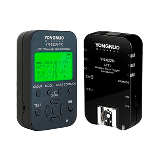 Yongnuo YN622N-KIT de Radiotransmisor 622 TX + Receptor RX Para Equipos Nikon Soporta TTL