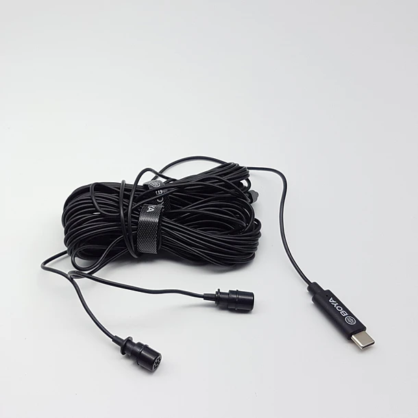 Boya BY-M3D Micrófono Lavalier DOBLE (de solapa) Con Conector USB C 2