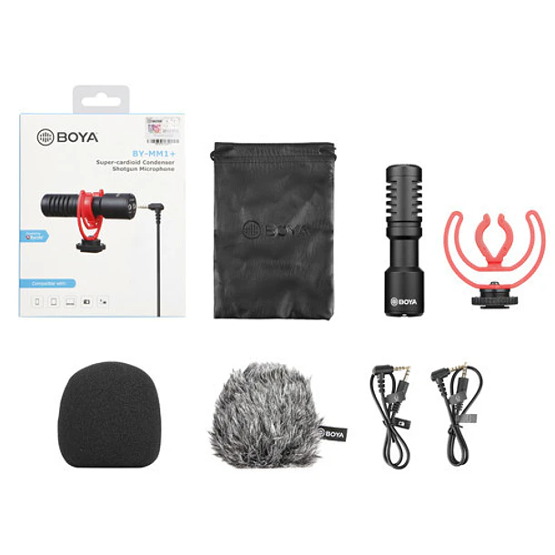 Boya BY-MM1+ Cardioide para Camaras Con Salida de Audífonos 4