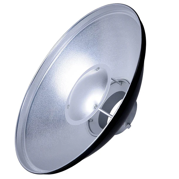 Godox Beauty Dish Plateado de 42cms para Flash de Estudio 1