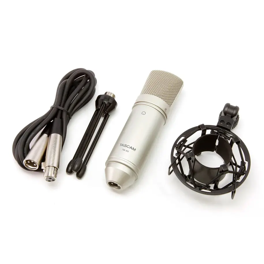 Tascam TM-80 Microfono de Condensador con Cápsula de Aluminio Para Estudio TM80 3