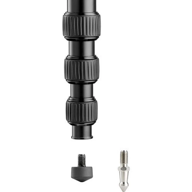 Manfrotto MMELEA5RD Monopie Element Negro Con Lineas Rojas De 5 Secciones Hasta 15 Kilos 6