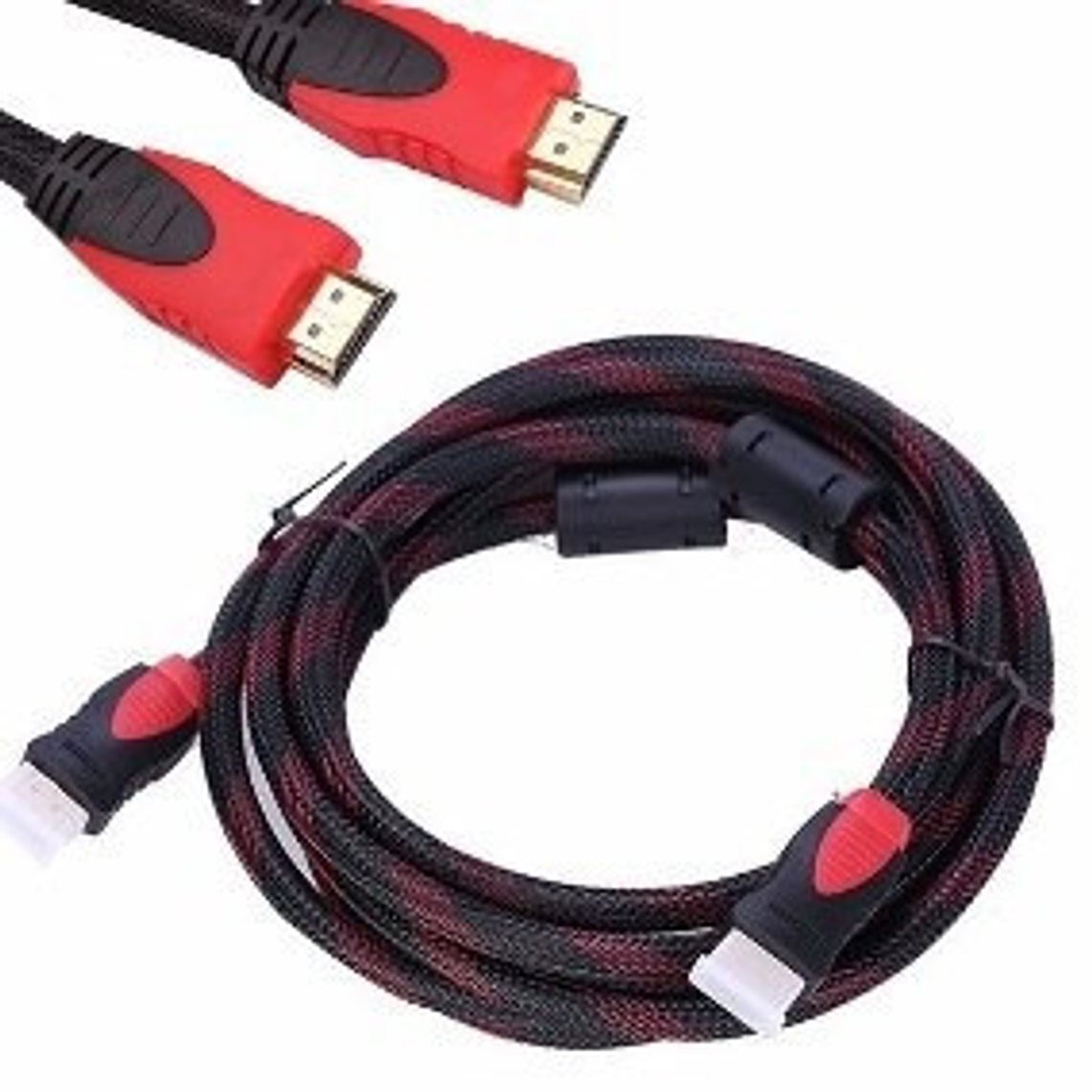 Genérico Cable HDMI ambos extremos - Malla Doble Filtro 5 metros 3