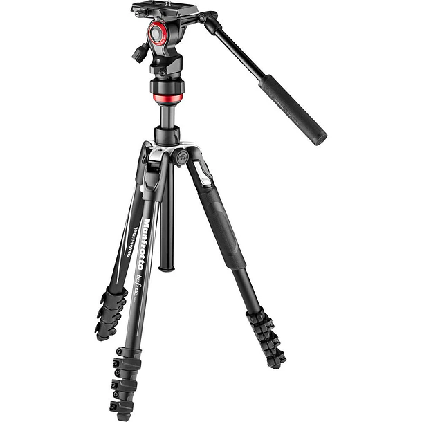 Manfrotto MVKBFRL-LIVE Trípode de Video Befree Live con Broches Lever-Lock y Equilibrio de Cabezal 1