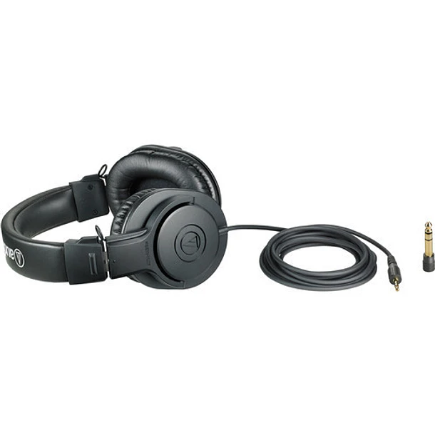 Audio-technica ATH-M20x Audífonos Auriculares Profesionales para monitoreo de audio 4