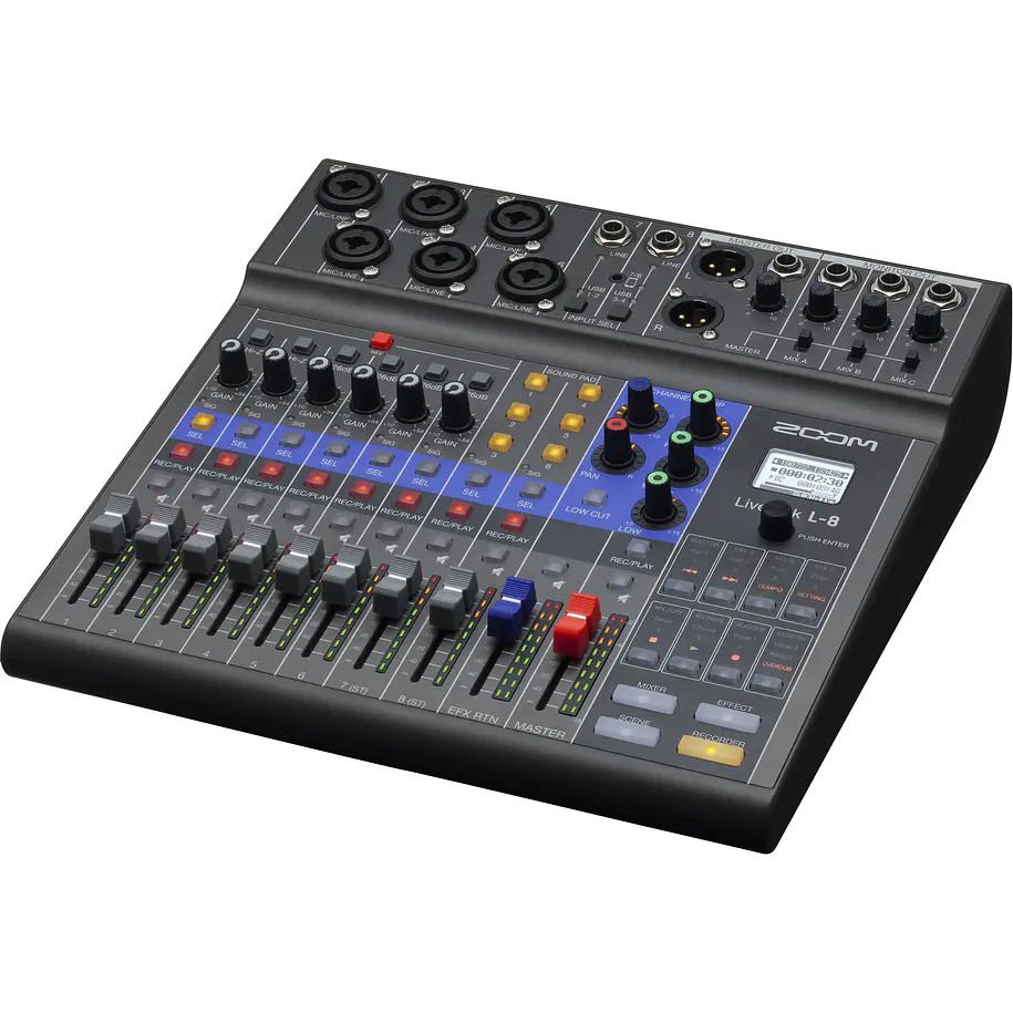 Zoom Livetrak L-8 Mixer, Podcasting, música y mucho más 2