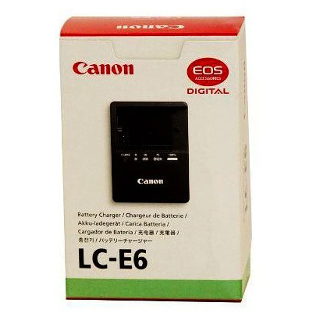 Canon LC-E6 Cargador para baterías LP-E6 Canon Original  (no incluye baterías) 2