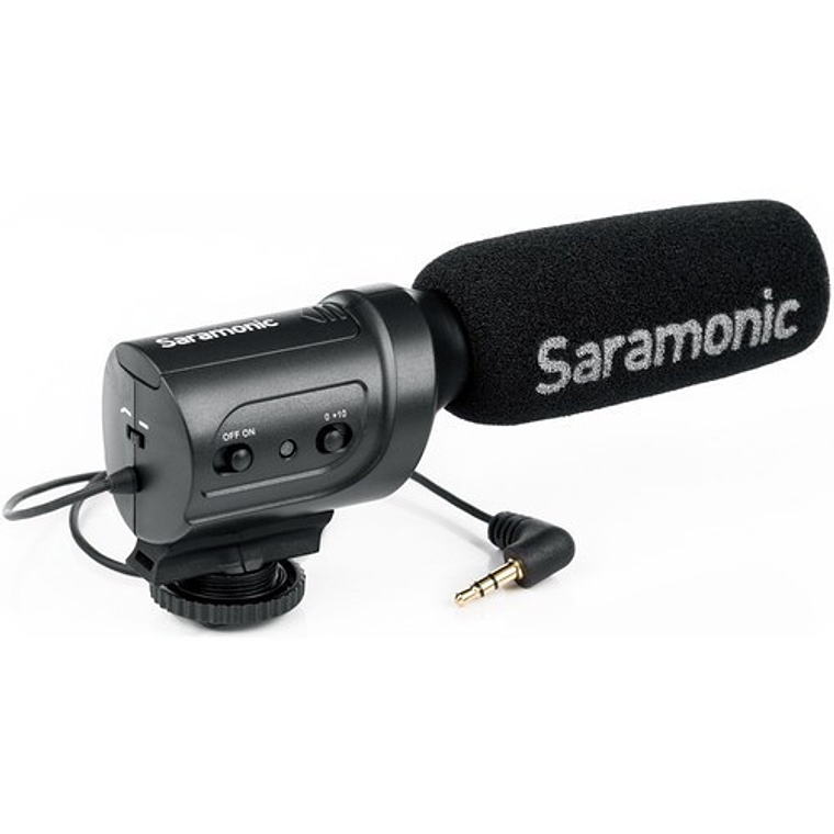 Saramonic SR-M3 Micrófono para cámara con salida de Audifonos para Monitoreo 2