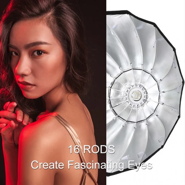 Godox P120L Softbox Parabólico Ideal para Retratos con Montura Tipo Bowens 3