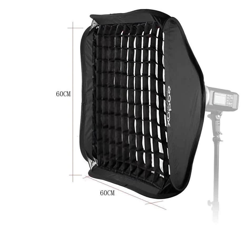 Godox Caja de Luz 60x60 con Grid  Softbox Montura Tipo Bowens 1