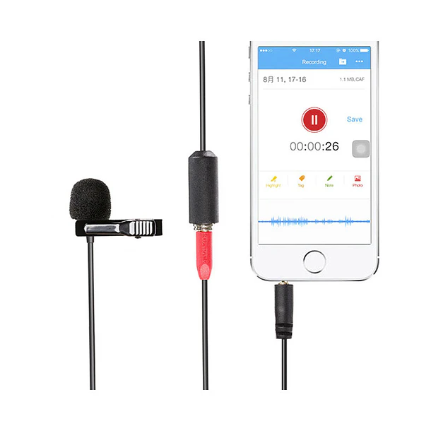 Saramonic SR-LMX1+ Micrófono Lavalier Para Dispositivo IOS o Android 5
