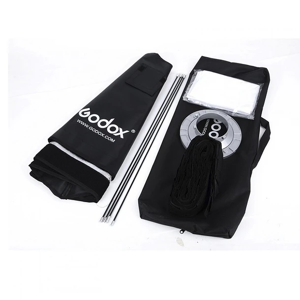 Godox Caja de Luz 60x60 con Grid  Softbox Montura Tipo Bowens 3