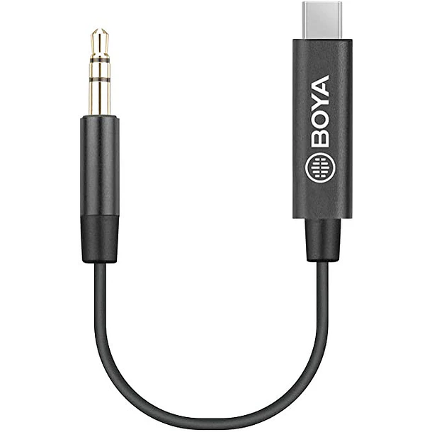 Boya BY-K2 Cable Corto Macho Usb-C – macho TRS 3.5mm 2