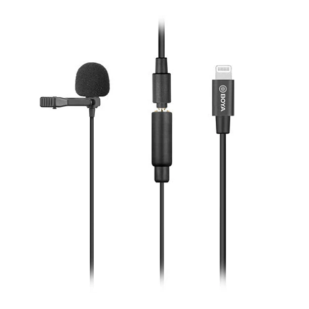 Boya BY-M2 Micrófono Lavalier (de solapa) Para Iphone Conector Lightning 1