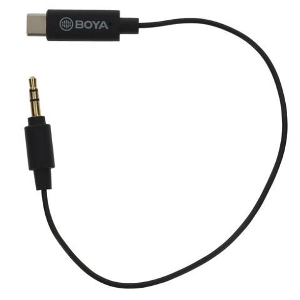 Boya BY-K2 Cable Corto Macho Usb-C – macho TRS 3.5mm 4
