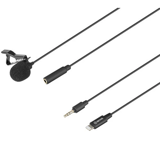 Boya BY-M2 Micrófono Lavalier (de solapa) Para Iphone Conector Lightning 3