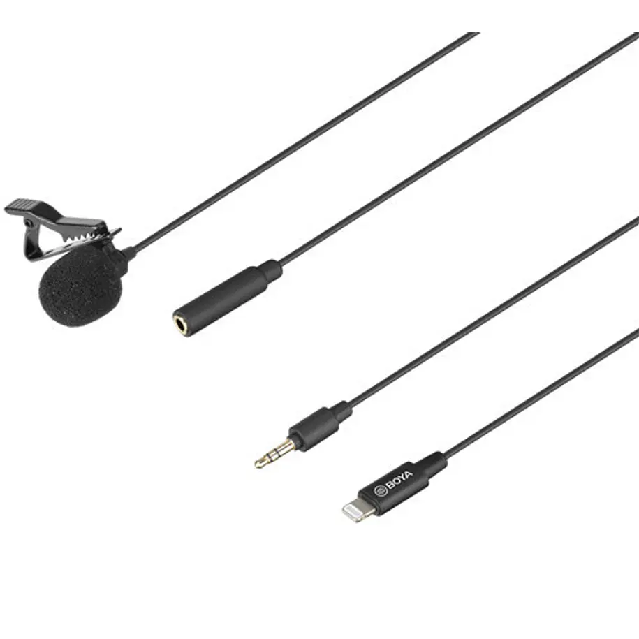Boya BY-M2 Micrófono Lavalier (de solapa) Para Iphone Conector Lightning 3
