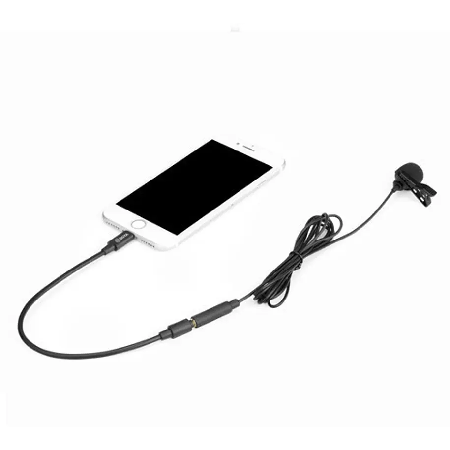Boya BY-M2 Micrófono Lavalier (de solapa) Para Iphone Conector Lightning 4
