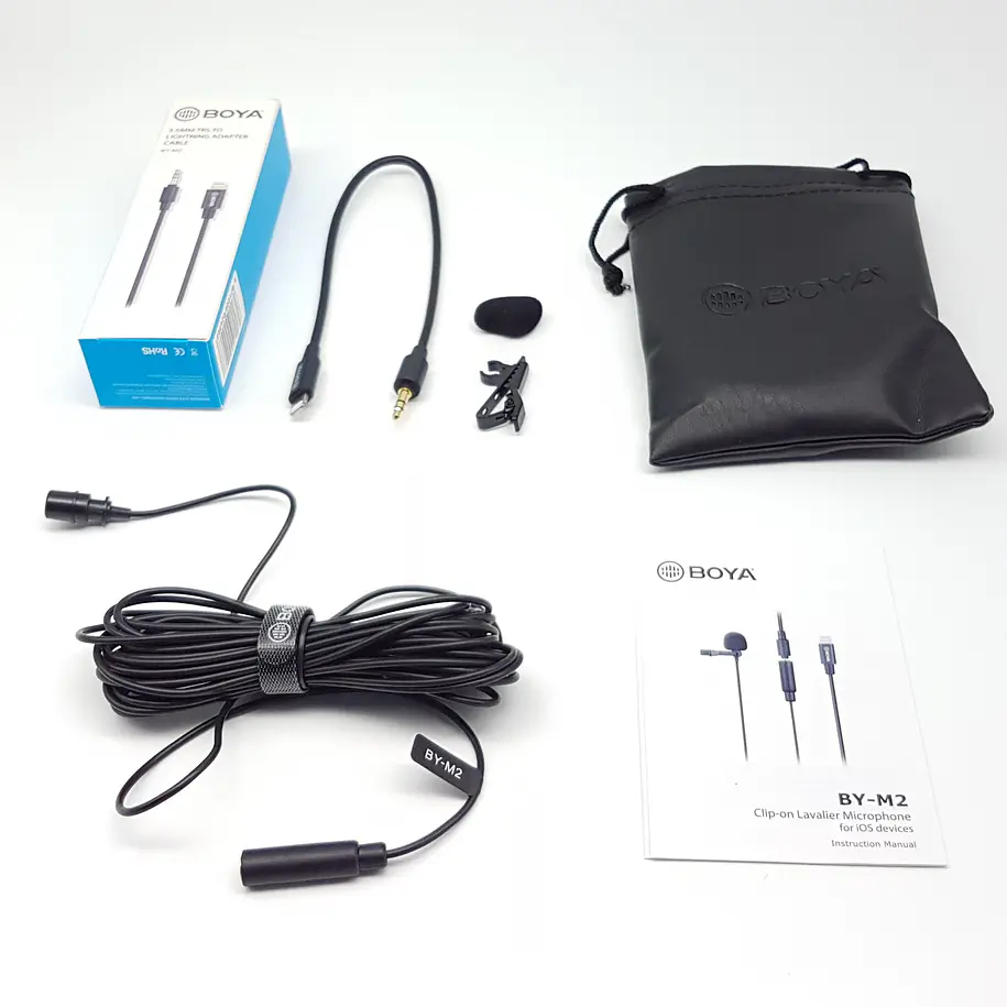 Boya BY-M2 Micrófono Lavalier (de solapa) Para Iphone Conector Lightning 6