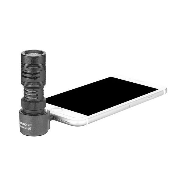 Saramonic SmartMic + Di Micrófono direccional compacto con conector Lightning para dispositivos móviles iOS 6