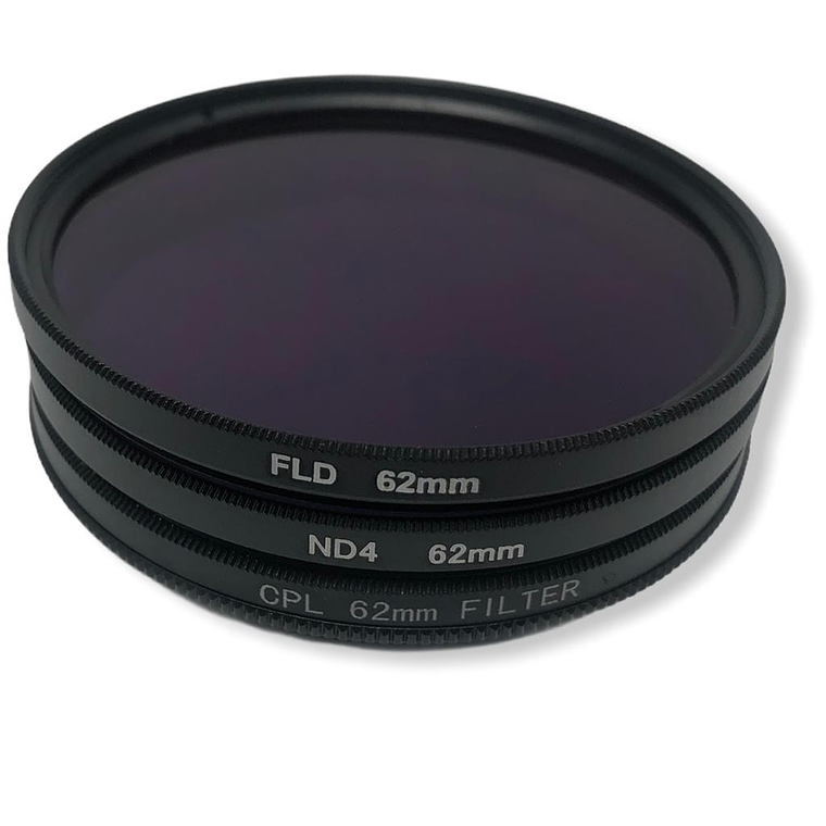 Fancier Set de 3 Filtros 58mm UV + POLAR + ND4 4