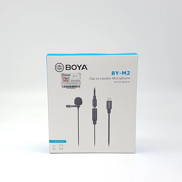Boya BY-M2 Micrófono Lavalier (de solapa) Para Iphone Conector Lightning 11