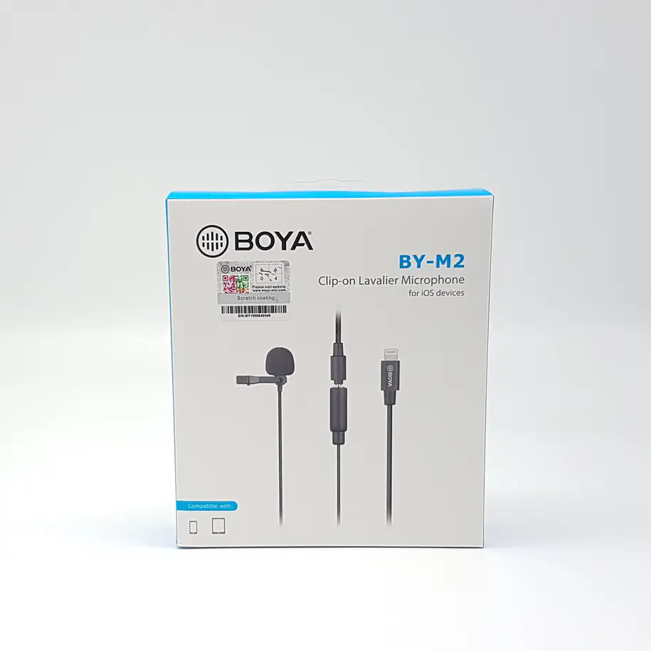Boya BY-M2 Micrófono Lavalier (de solapa) Para Iphone Conector Lightning 11