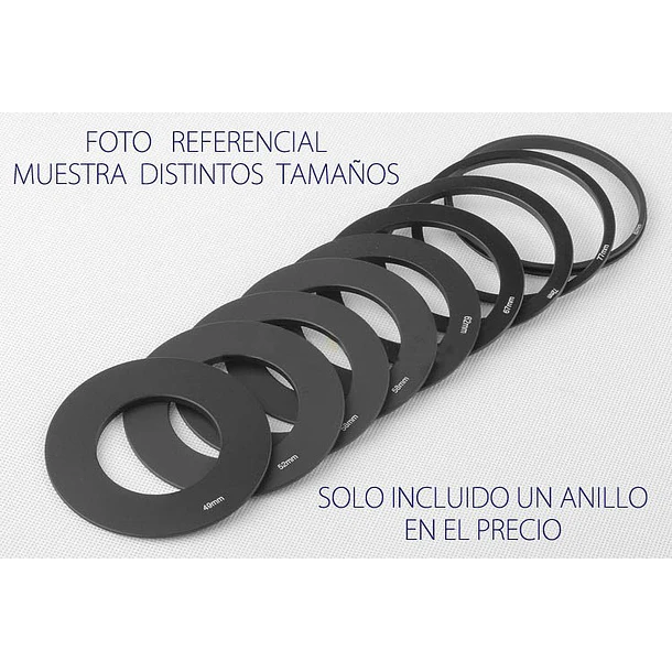 Fancier Anillo Adaptador para Soporte de Filtros Cuadrados 58mm 3