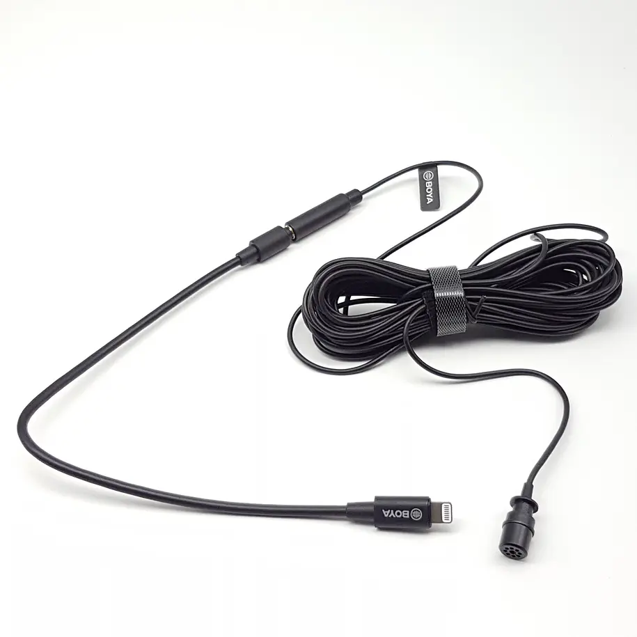 Boya BY-M2 Micrófono Lavalier (de solapa) Para Iphone Conector Lightning 18