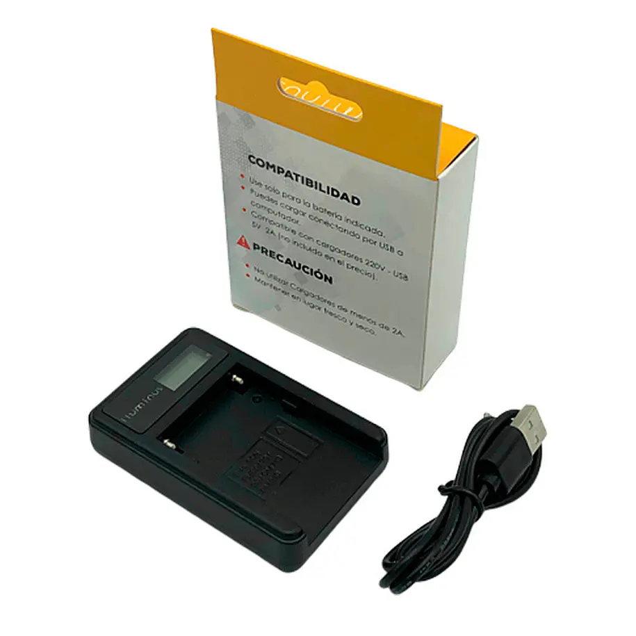 Iluminus - Cargador de baterías NP-F550 / NP-F970 alimentado por USB 1