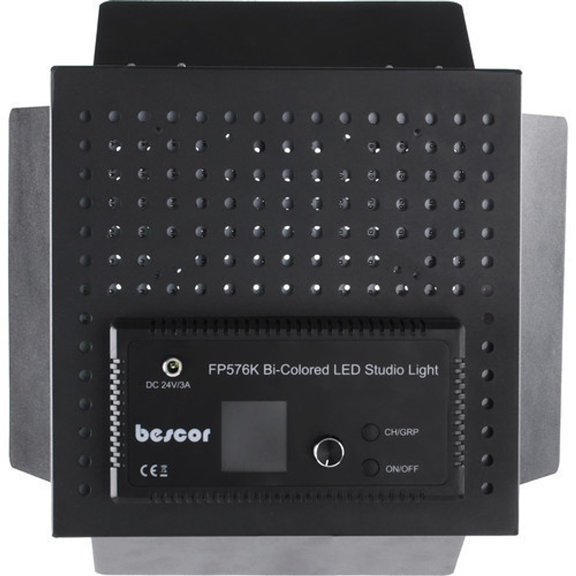 Bescor FP-576K Set Iluminación Estudio Incluye 2 paneles Bi-Color con aletas y trípodes 4