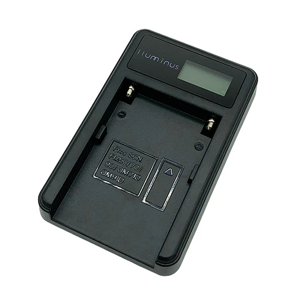 Iluminus - Cargador de baterías NP-F550 / NP-F970 alimentado por USB 2
