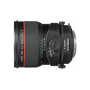 Canon TS-E 24mm f/3.5L II Lente Serie L Permite Movimiento de Basculación y Giro