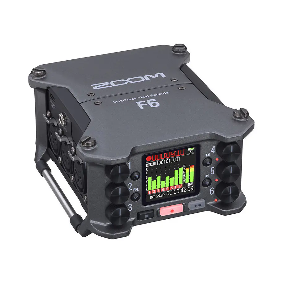 Zoom F6 Grabadora de Campo 6 Entradas XLR  32Bit 22
