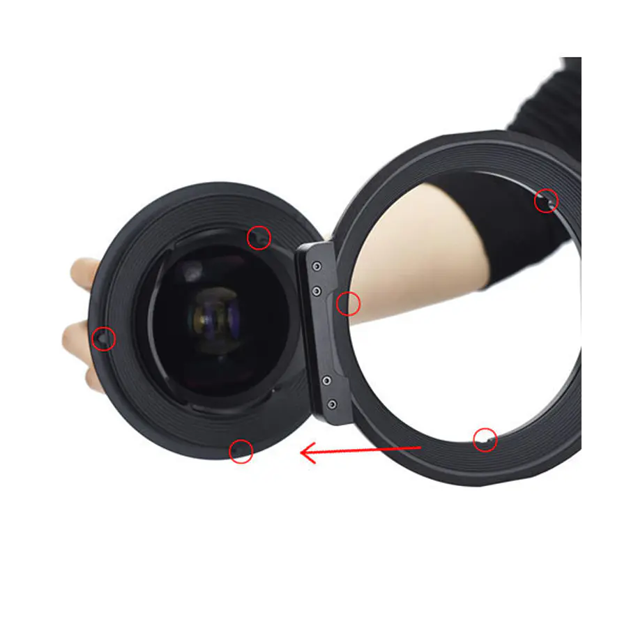 Yongnuo FH150 filter holder para lente 14mm Yongnuo, Adaptador de Filtro y parasol 6