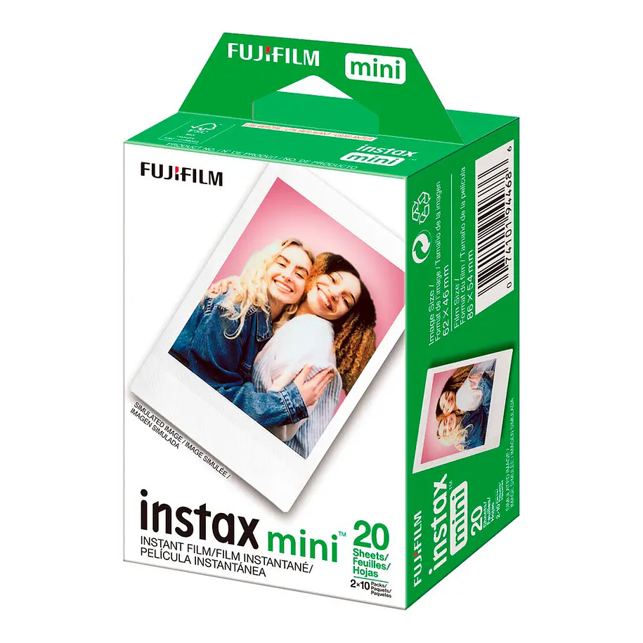 Fujifilm -Instax Mini Papel para Fotos Cámara Instantánea 20 unidades 1