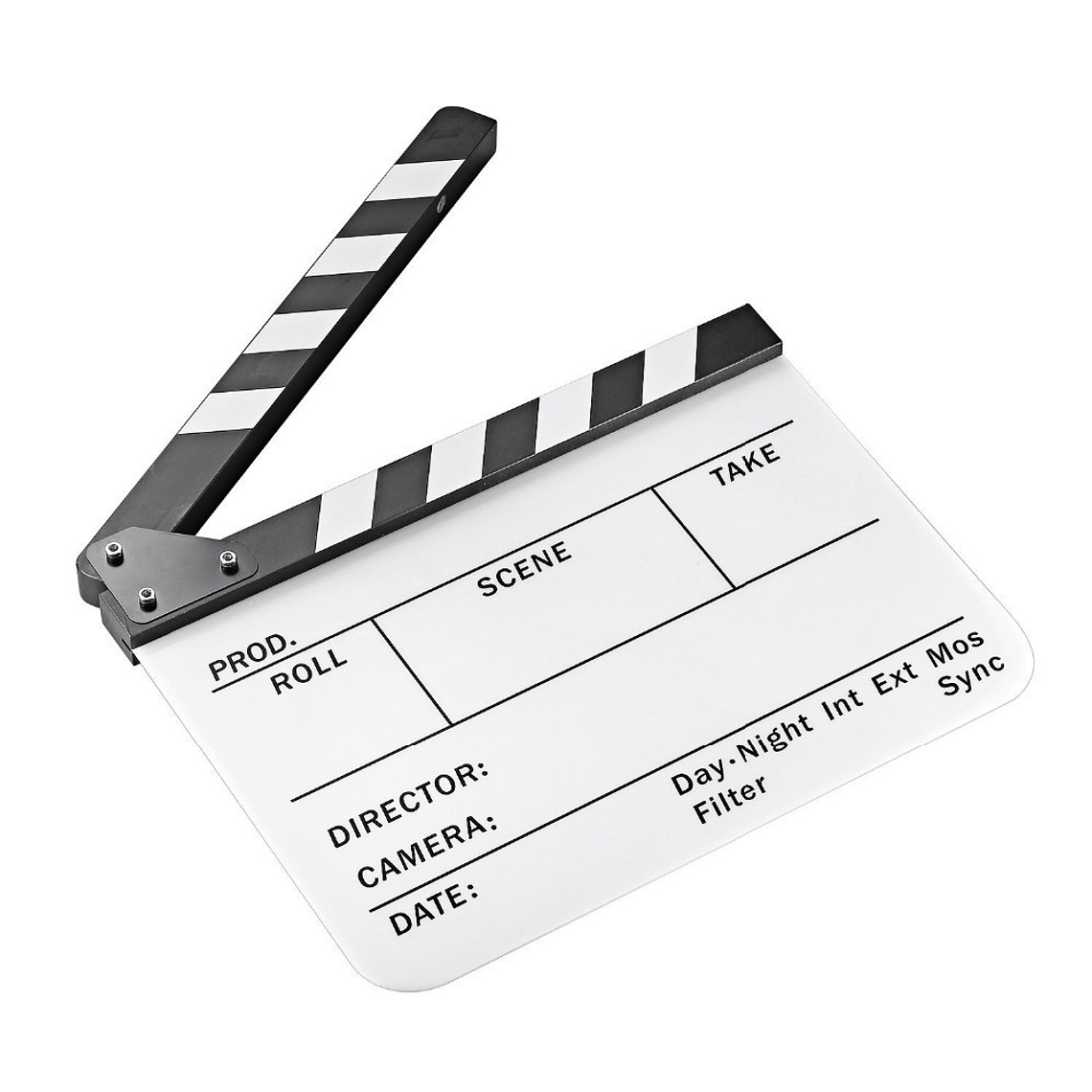 E-Image Claqueta Acrílica  Blanca y Negro - Profesional  25x30cm 1