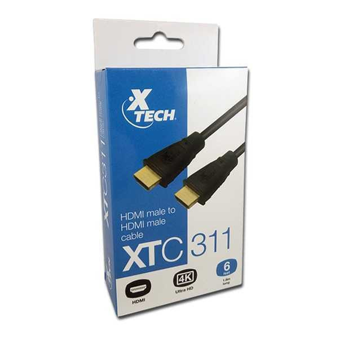 XTech XTC311 Cable HDMI Macho-Macho 1.8 Metros de Largo 1