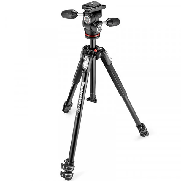 Manfrotto MK190X3-3W1 Kit Trípode 190X3 con Cabezal 804 MkII 1