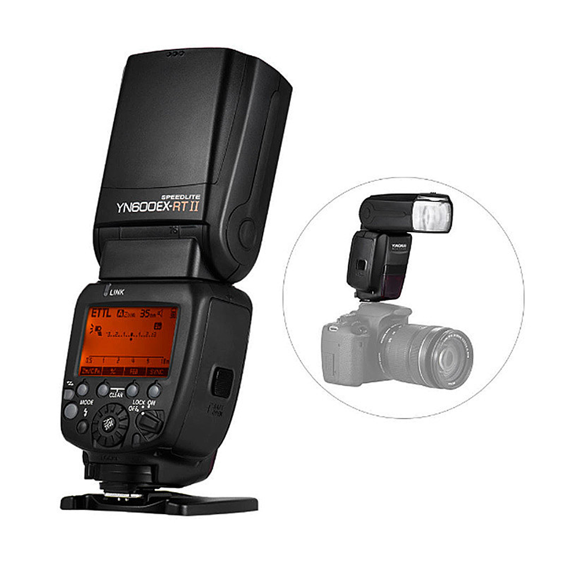 Yongnuo YN600EX-RT II Flash Speedlight Diseñado para cámaras Canon con Número Guia 60 2